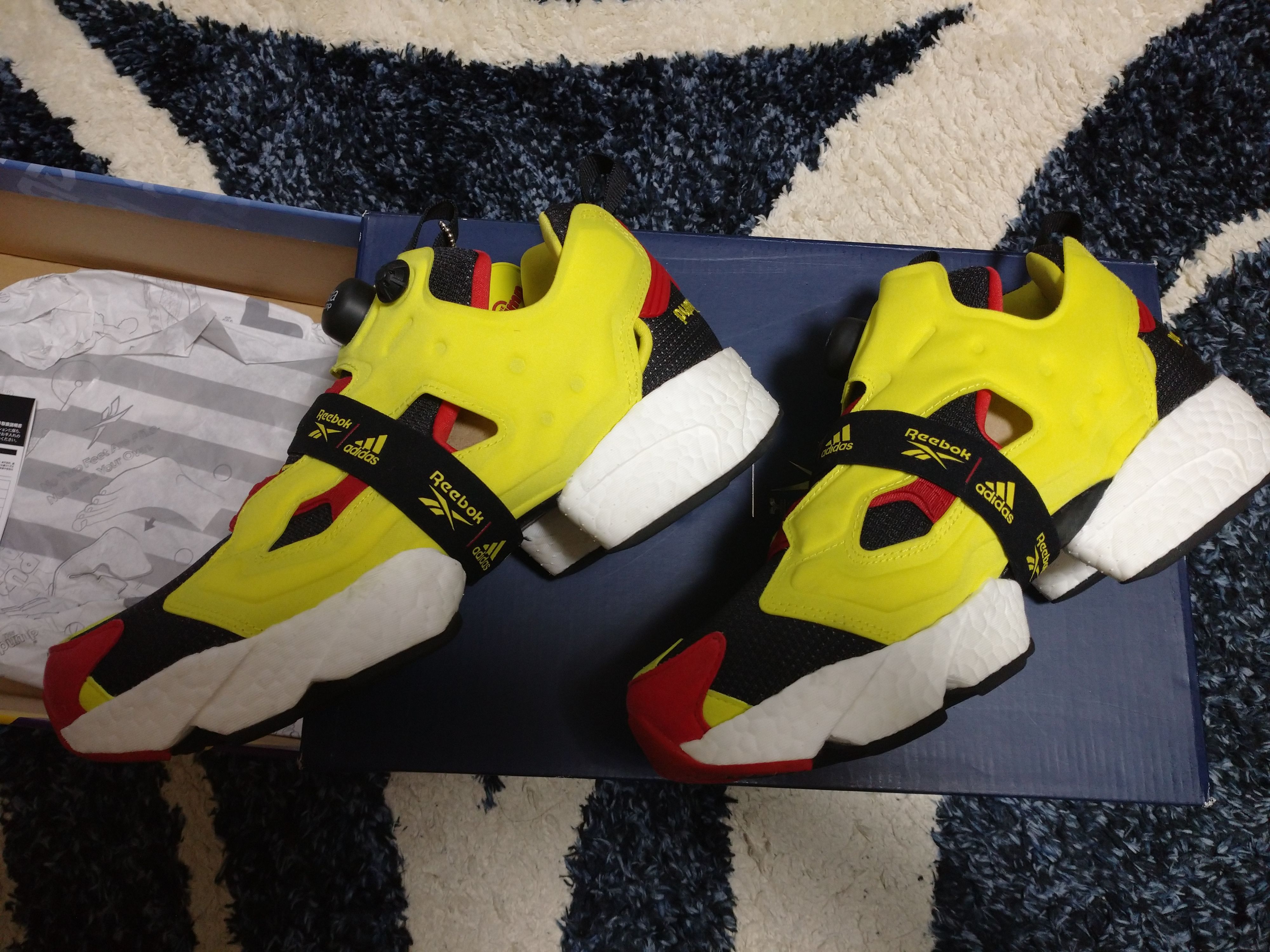 ADIDAS × REEBOK INSTAPUMP FURY BOOST OG "YELLOW/RED"
