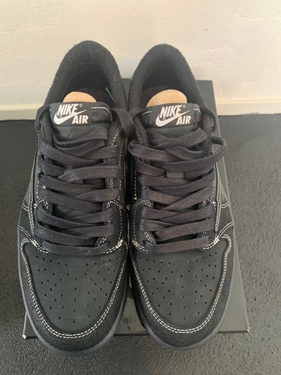 Travis Scott × Nike Air Jordan 1 Low OG SP "Black Phantom"