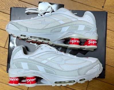 Supreme × Nike Shox Ride 2 "White/Grey Fog/Flat Platinum"