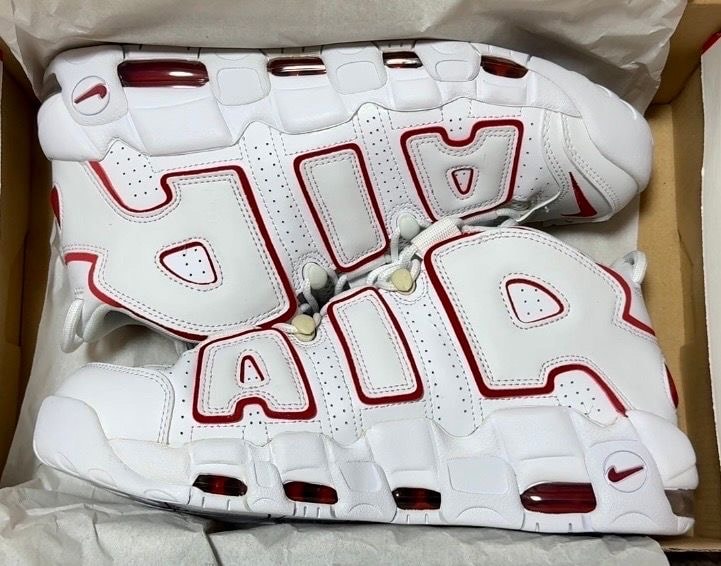 NIKE AIR MORE UPTEMPO "WHITE/VARSITY RED" (2021)