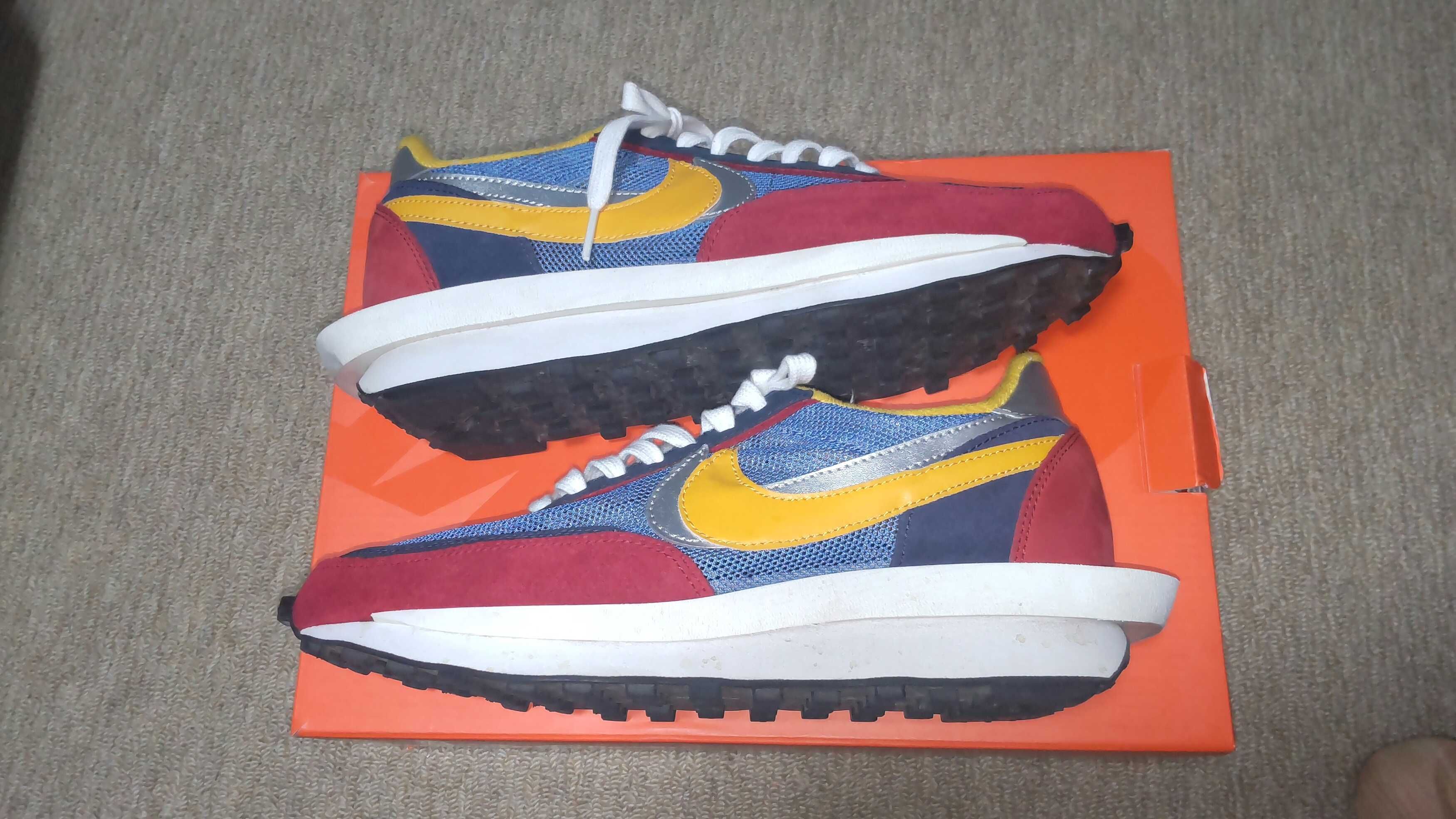 sacai × Nike LDV Waffle "Red/Blue"