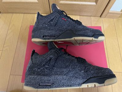 Nike × Levi's Air Jordan 4 "Black Denim" (Tag: ®)