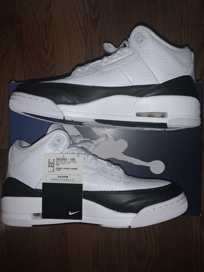 Fragment × Nike Air Jordan 3 "White/Black"