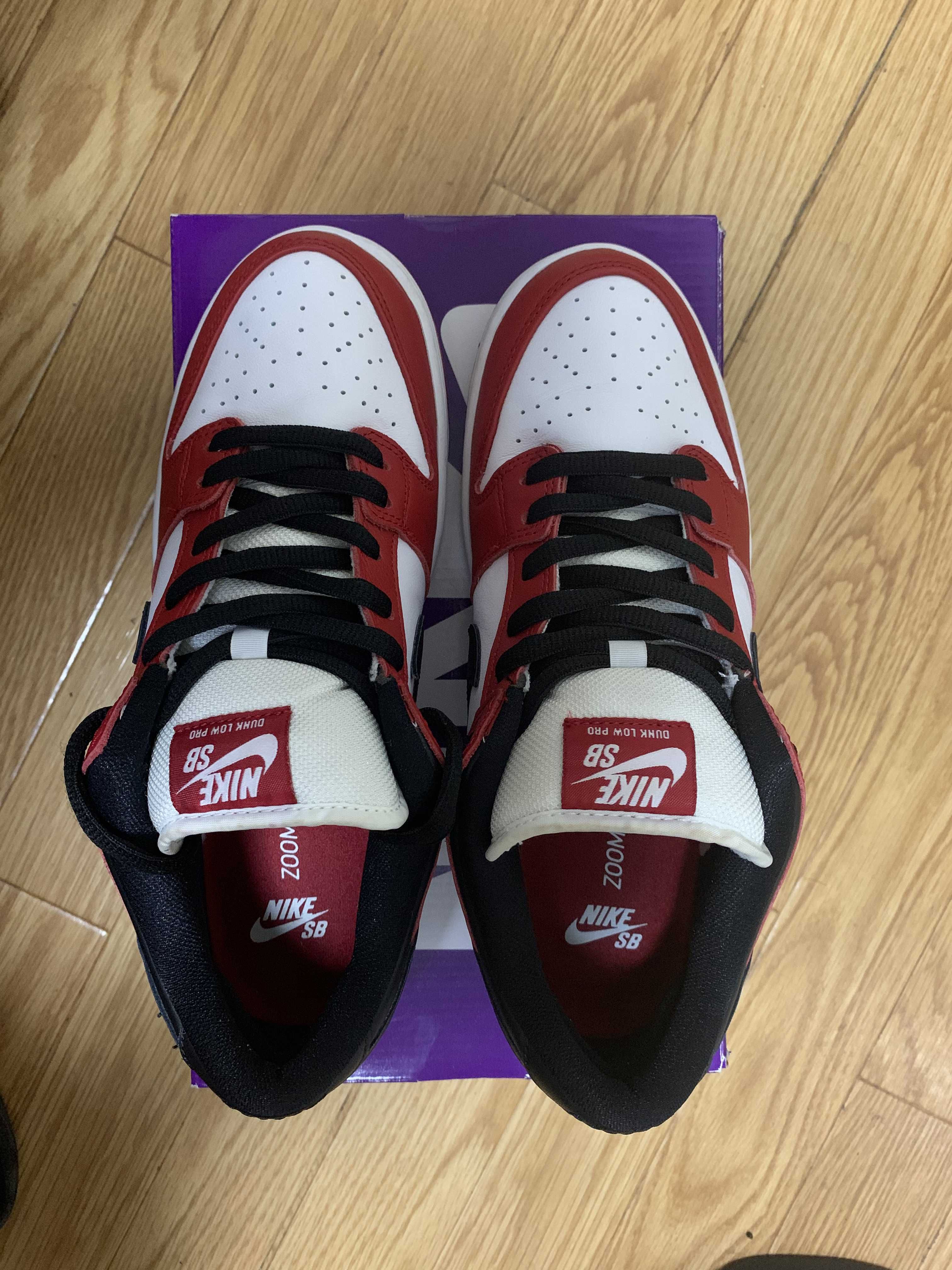 Nike SB Dunk Low Pro "J-Pack Chicago/Varsity Red and White"