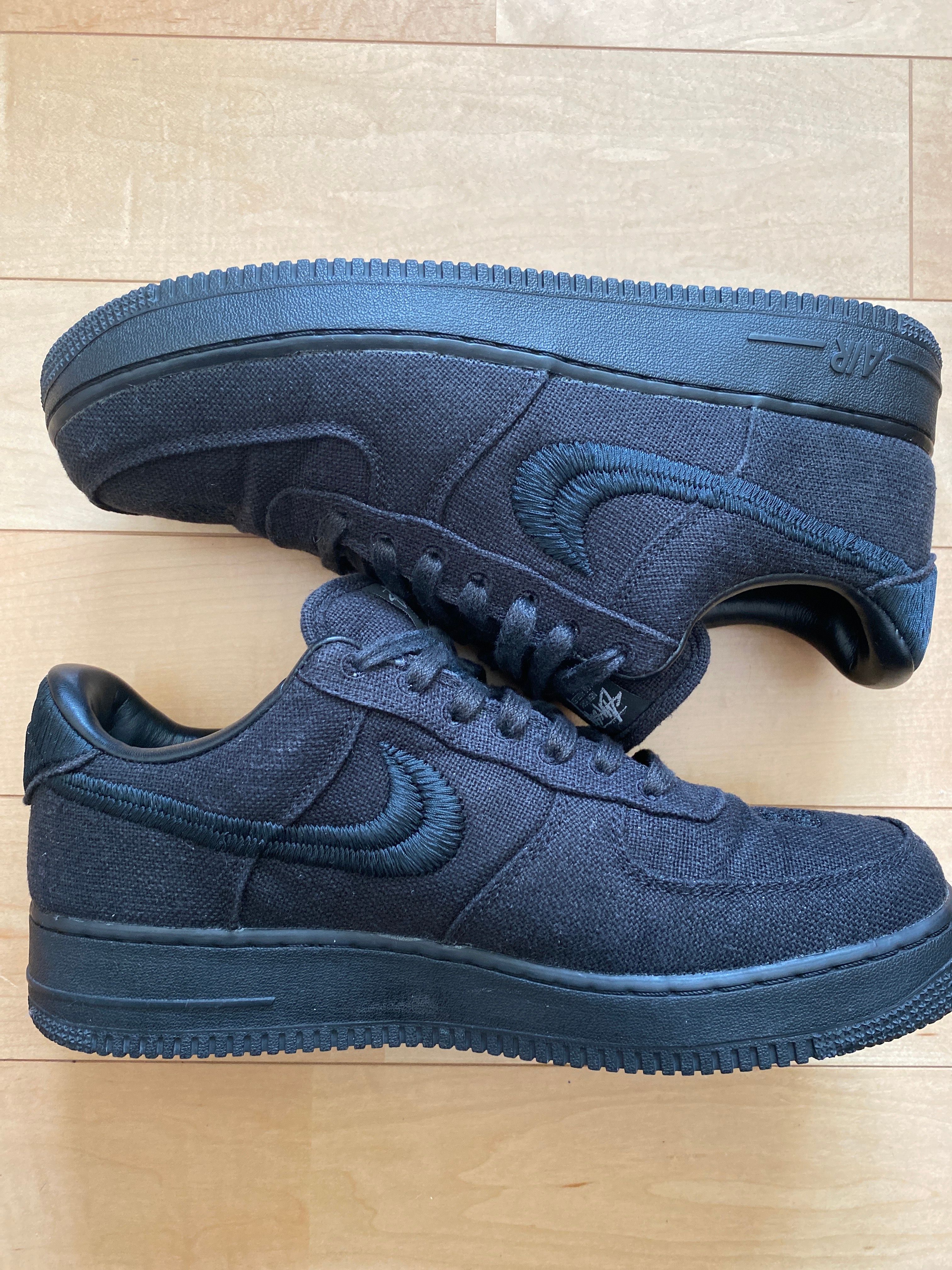 Stussy × Nike Air Force 1 Low "Triple Black"