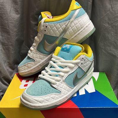 FTC × Nike SB Dunk Low "White/Blue"