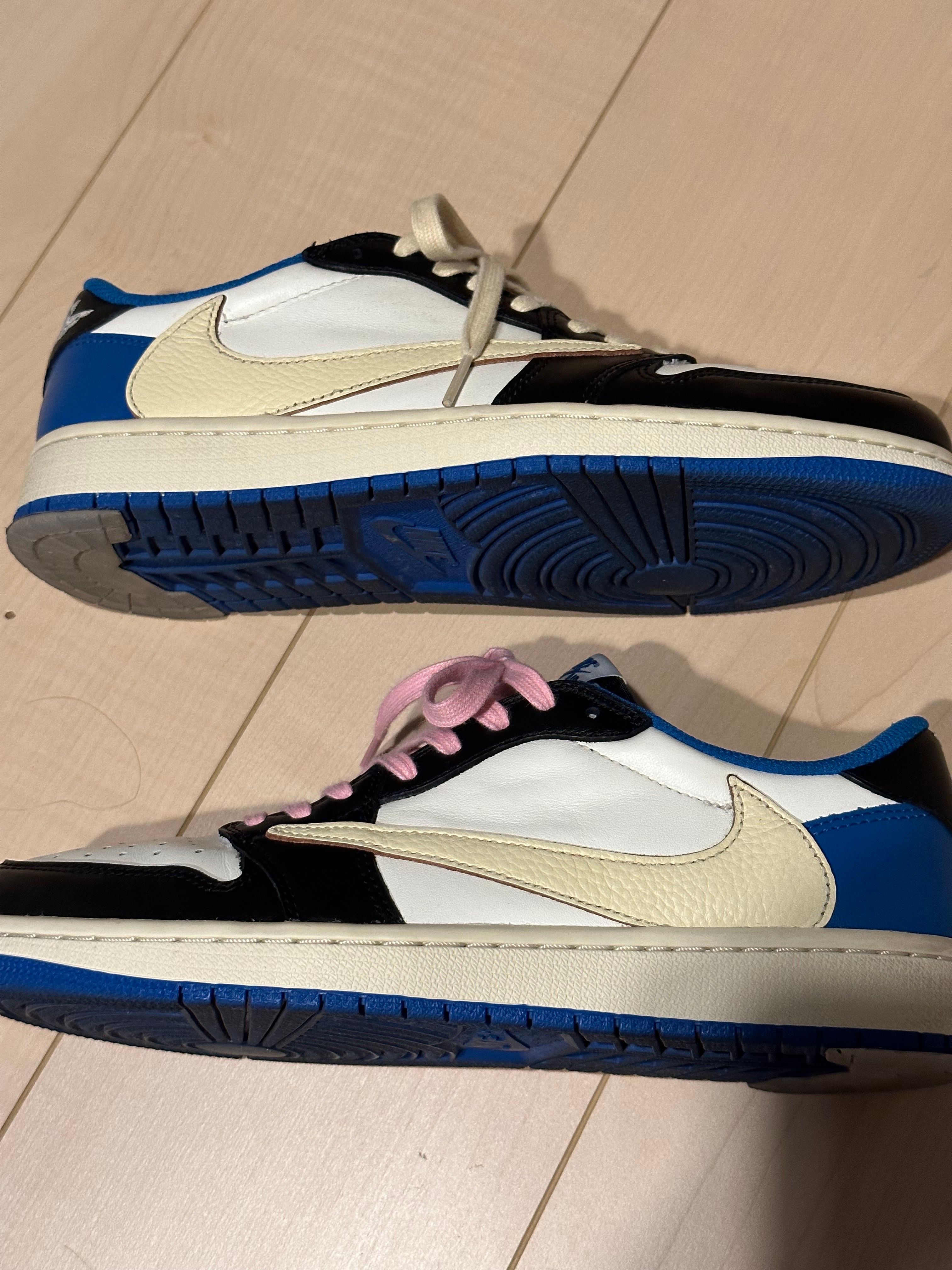 Travis Scott × fragment design × Nike Air Jordan 1 Low OG SP "Military Blue"