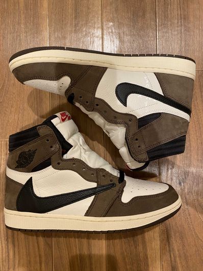 Travis Scott × Nike Air Jordan 1 Retro High OG TS SP "Sail/Dark Mocha"