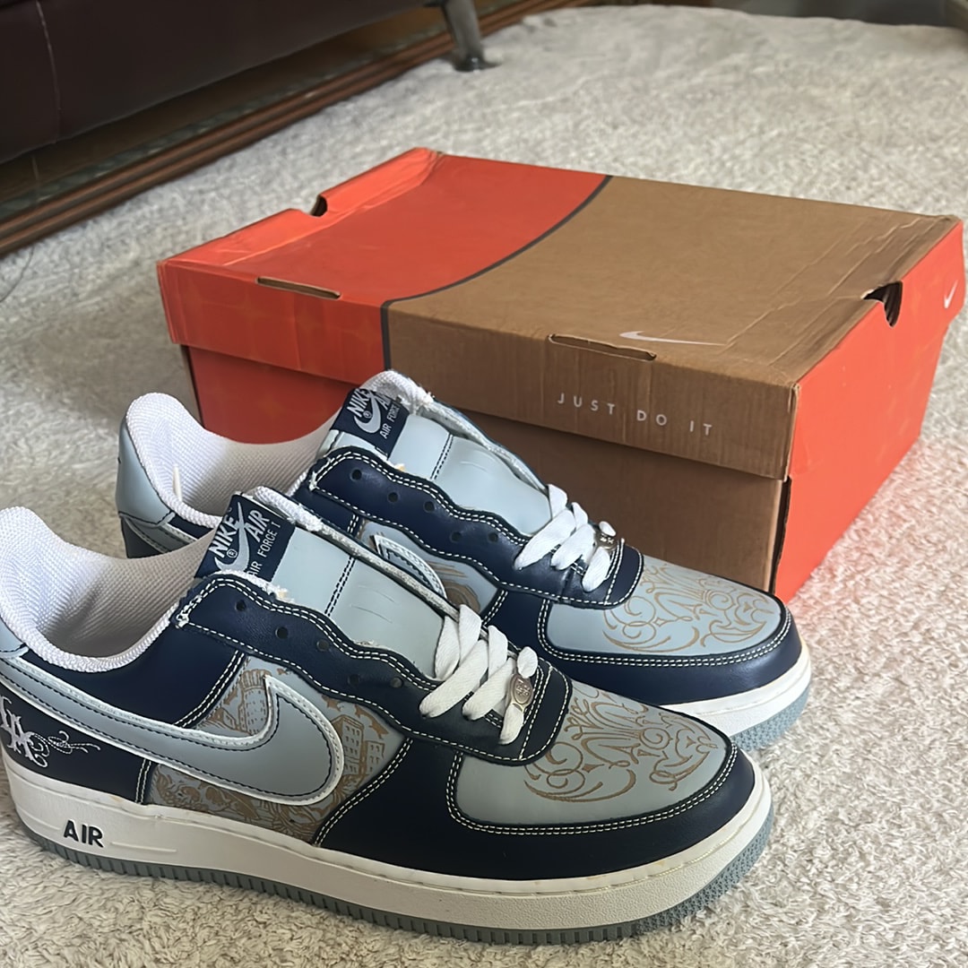 Mr. Cartoon × Nike Air Force 1 Low "Blue Tatoo"