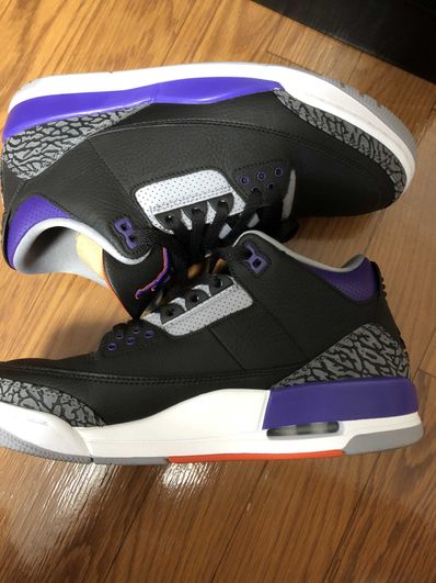 Nike Air Jordan 3 Retro "Black/Court Purple"