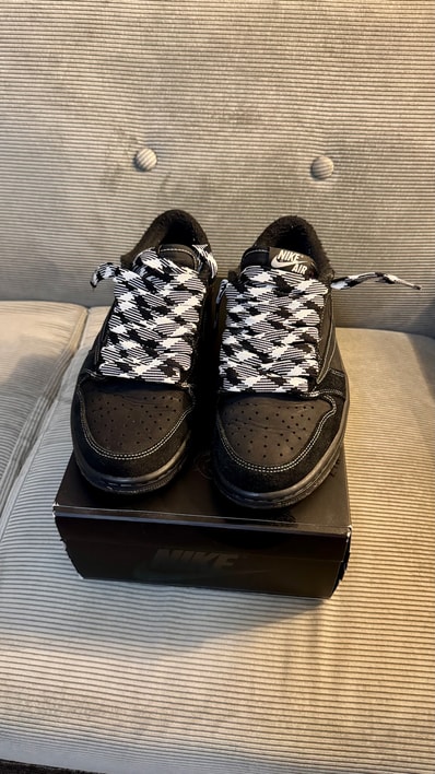 Travis Scott × Nike Air Jordan 1 Low OG SP "Black Phantom"