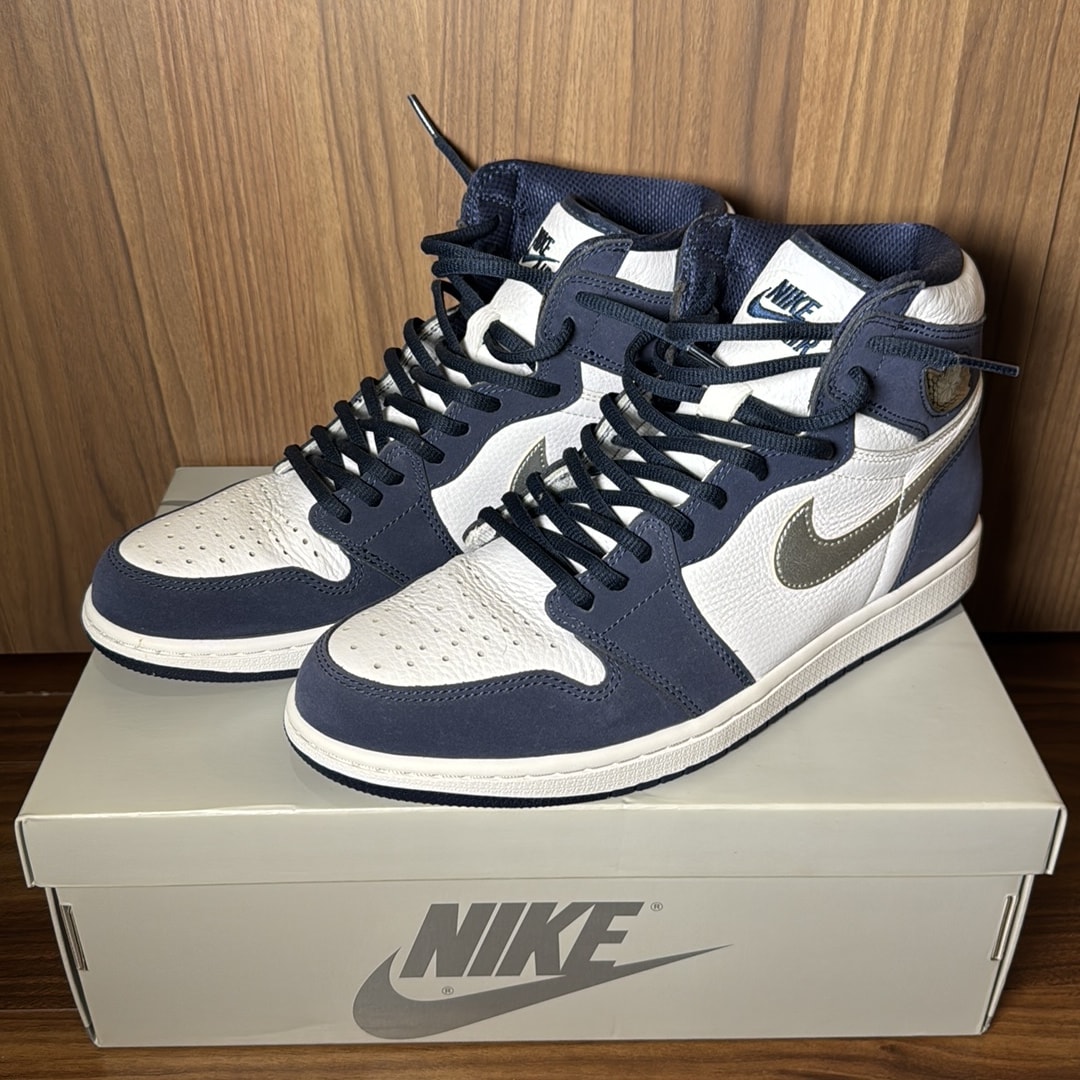 Nike Air Jordan 1 High OG CO.JP "White/Midnight Navy" (2020) (Standard Box)