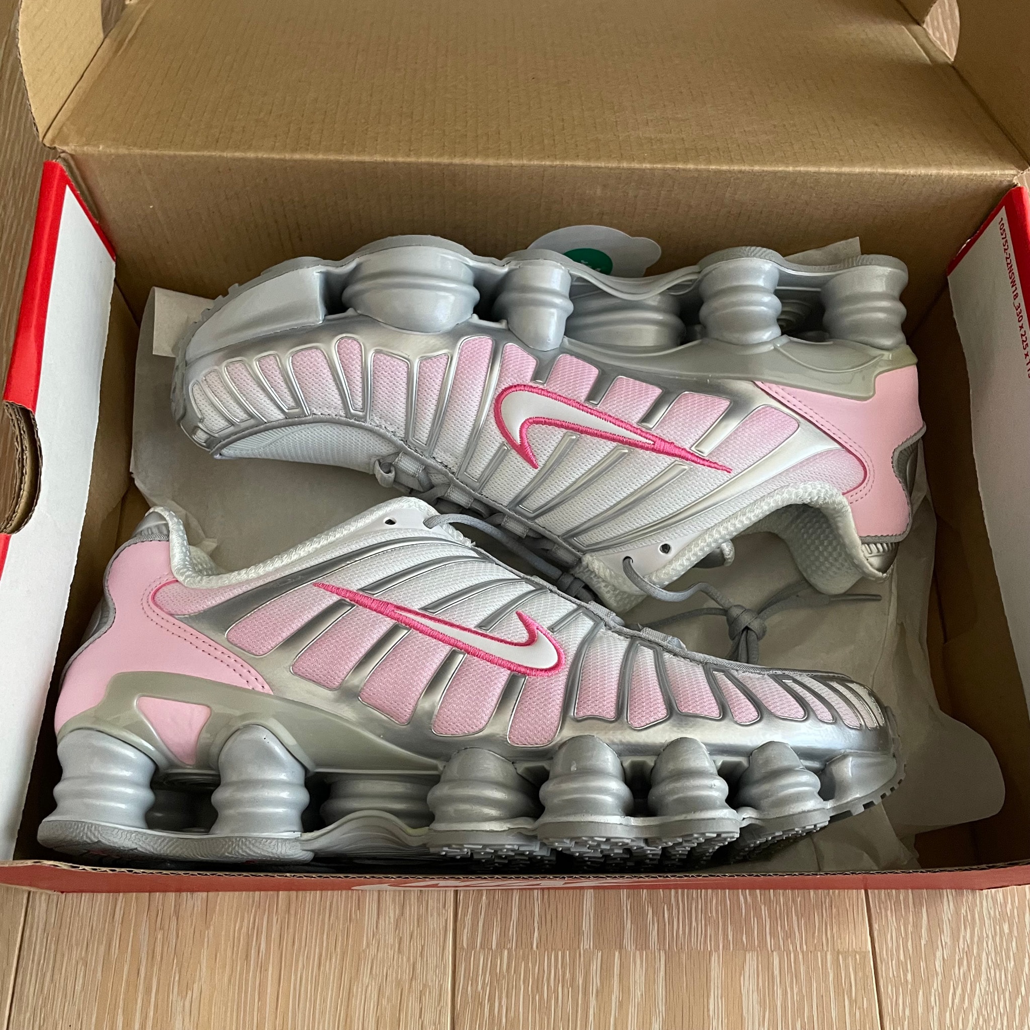 Nike Women's Shox TL "Metallic Platinum/Pinksicle"