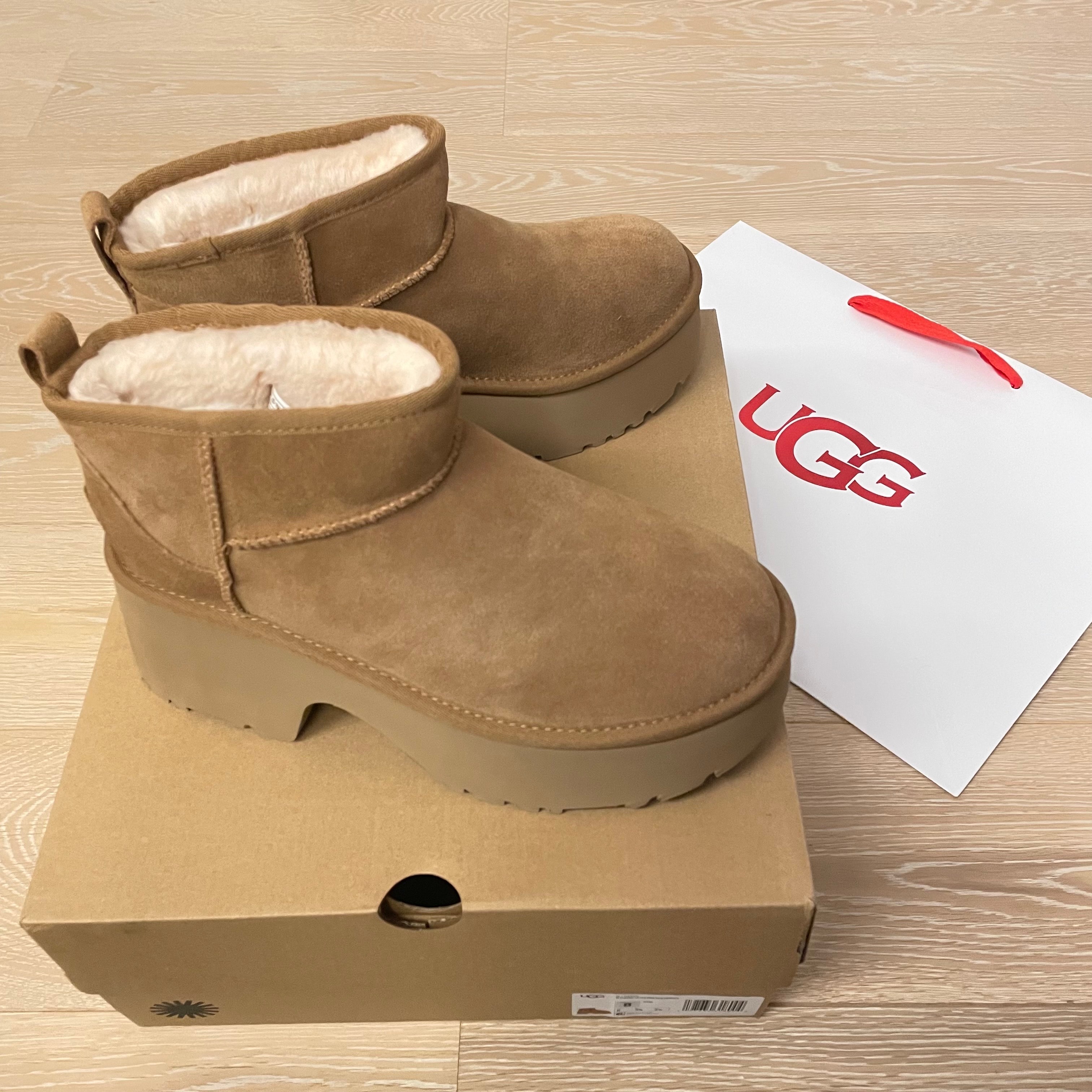 UGG Women's Classic Ultra Mini New Heights "Chestnut"