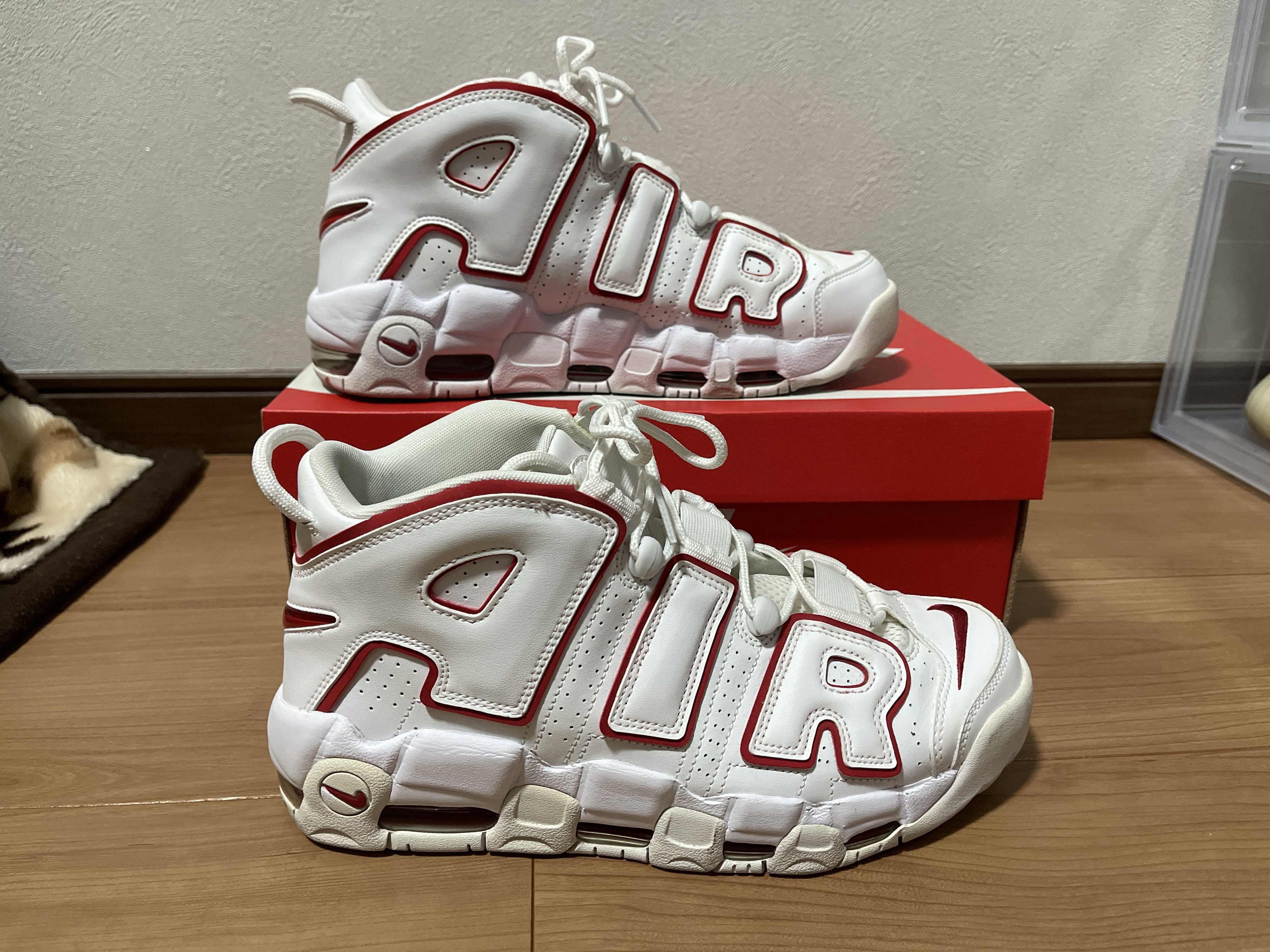 NIKE AIR MORE UPTEMPO "WHITE/VARSITY RED" (2021)