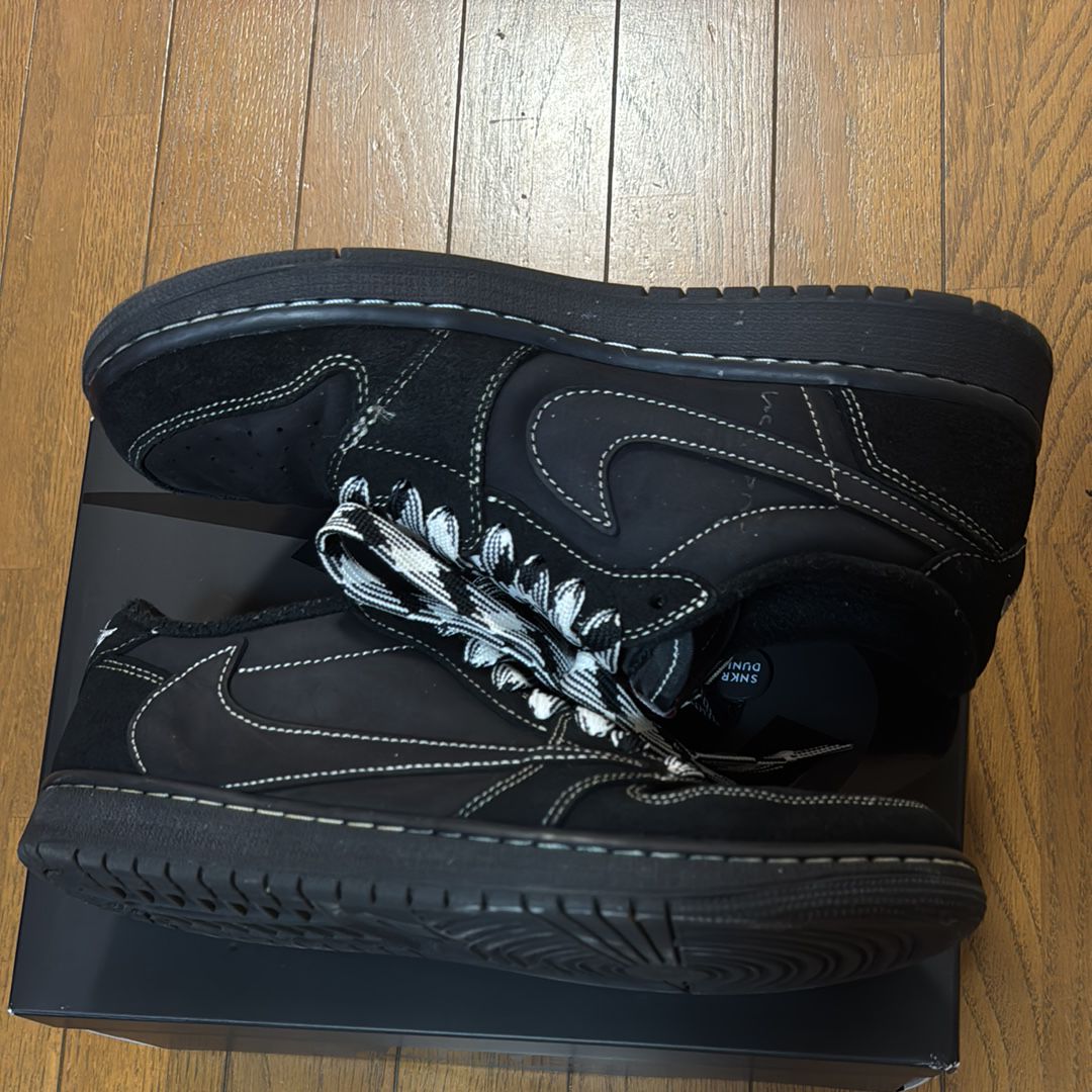 Travis Scott × Nike Air Jordan 1 Low OG SP "Black Phantom"