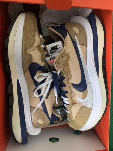 Sacai × Nike Vapor Waffle "Sesame And Blue Void"