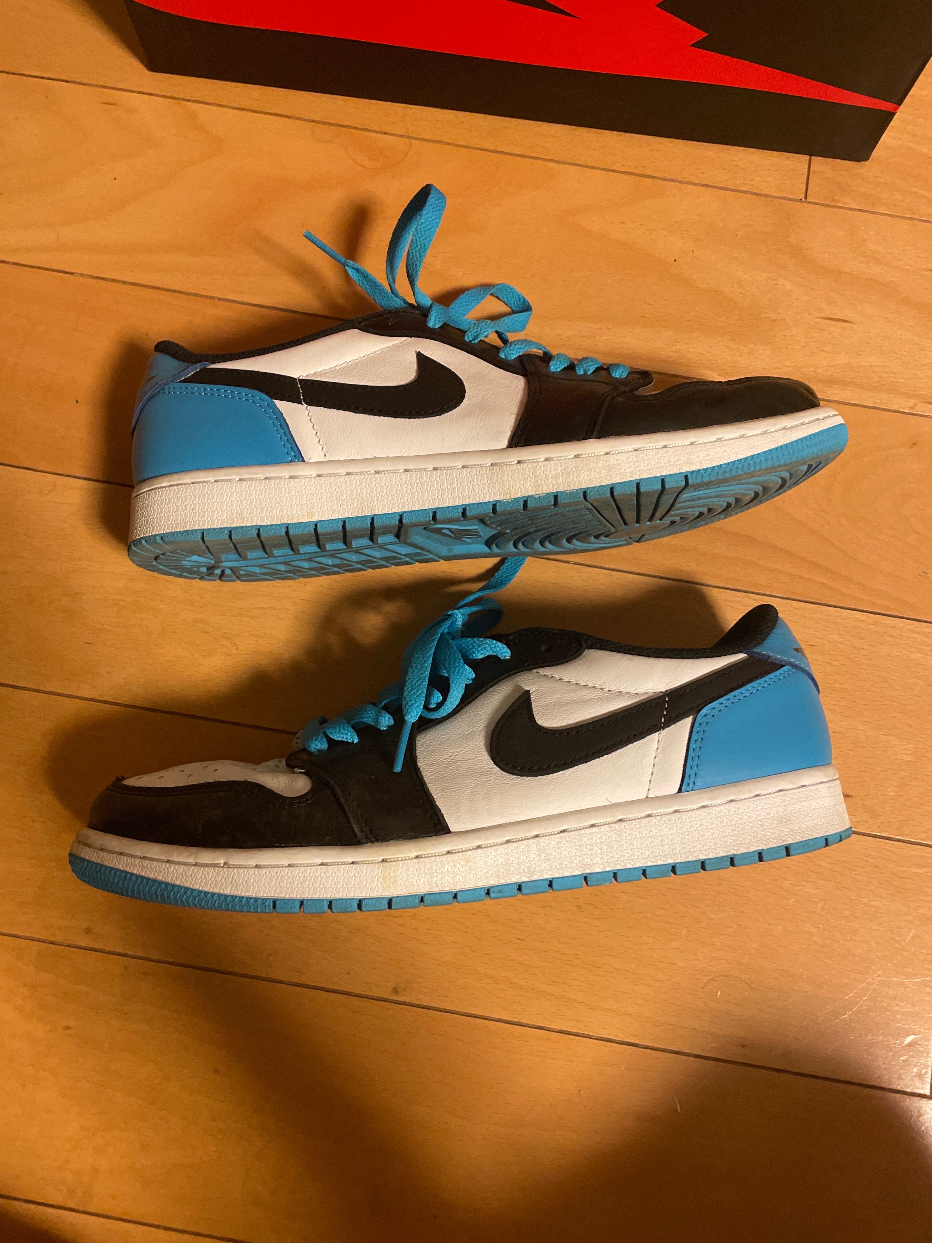 Nike Air Jordan 1 Low OG "Black and Dark Powder Blue/UNC"
