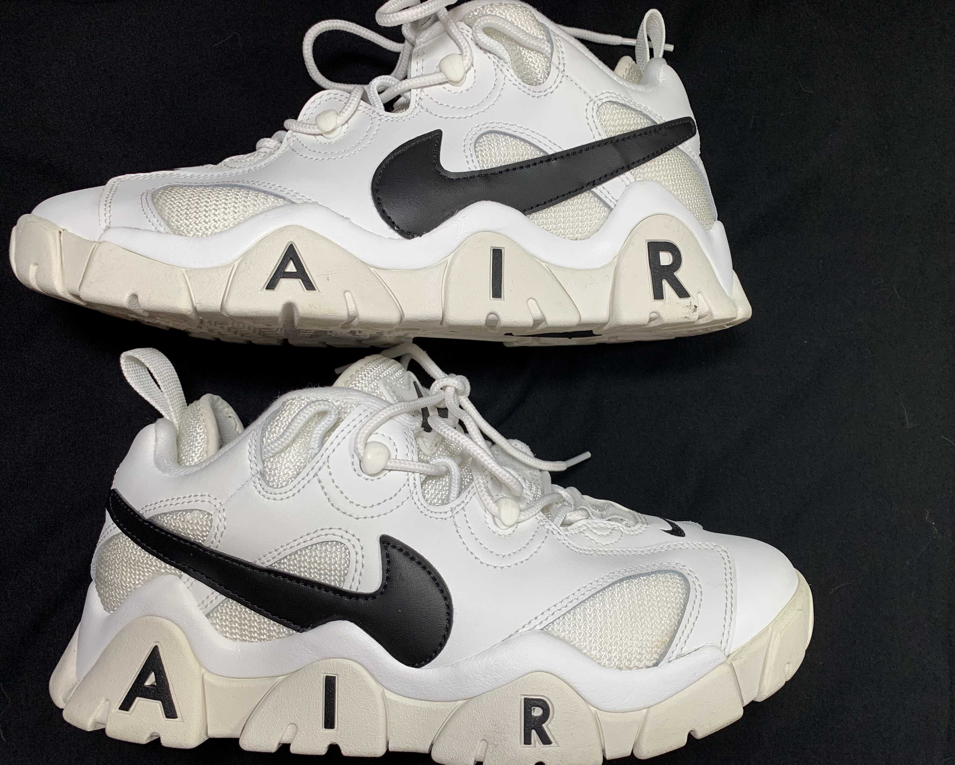 NIKE AIR BARRAGE LOW "WHITE/BLACK"