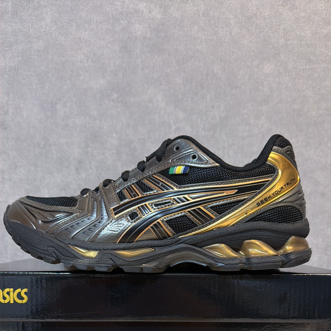 Ayrton Senna × Asics Gel-Kayano 14 "Black/Pure Gold"