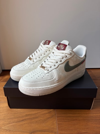 Nike Air Force 1 Low '07 "Sail/Light Bone/University Red/Jade Horizon"