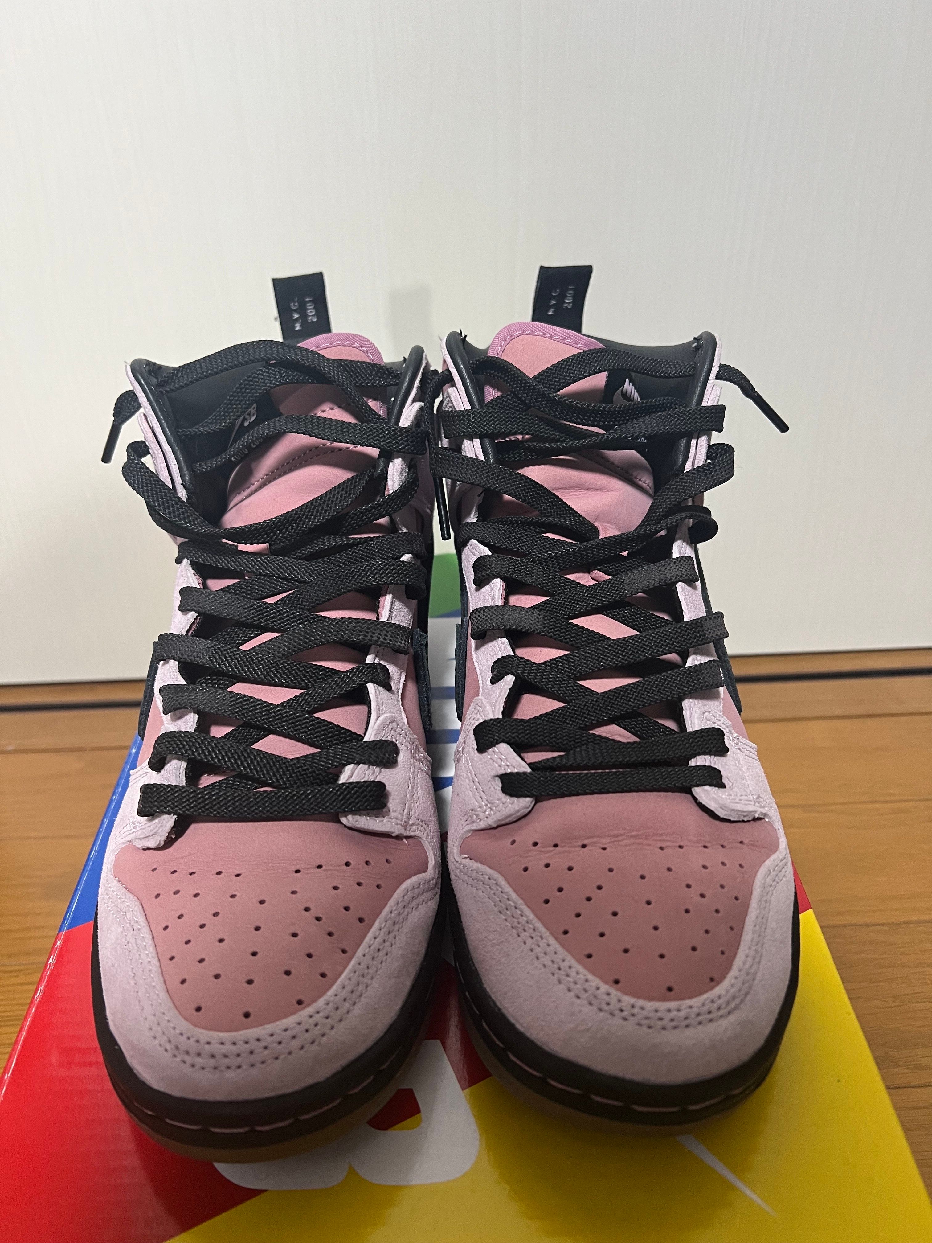 KCDC Brooklyn Skateshop × Nike SB Dunk High "Pink/Black"