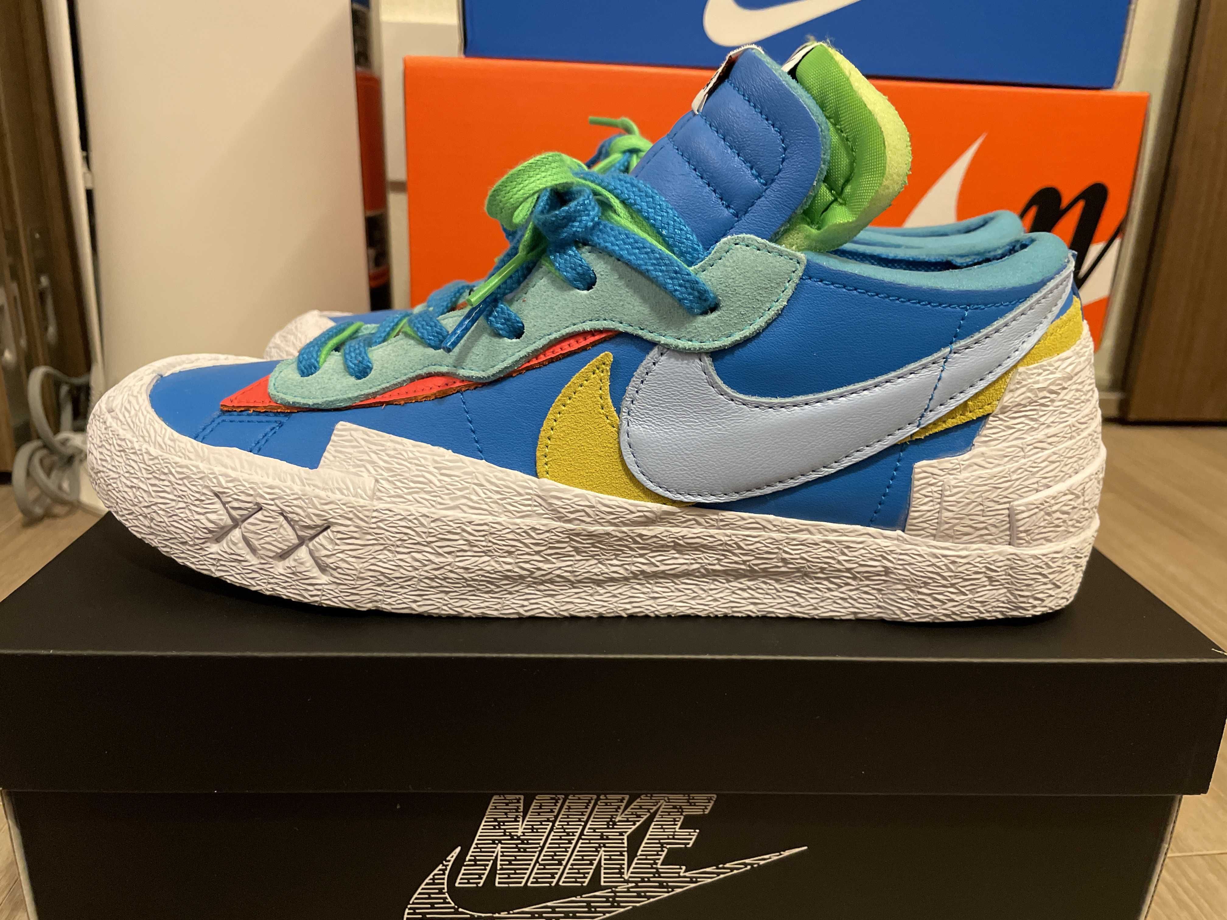 KAWS × sacai × Nike Blazer Low "Neptune Blue"