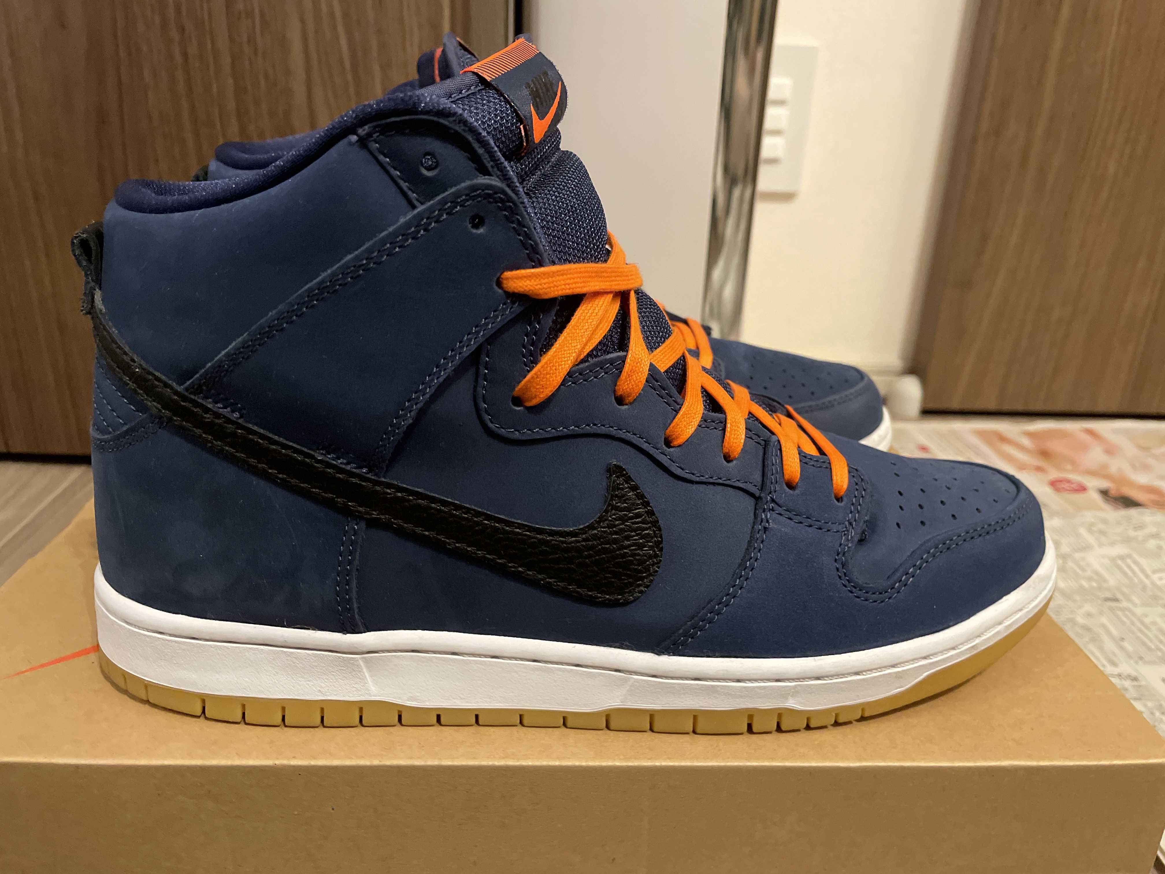Nike SB Dunk High Orange Label "Obsidian/Black Light Gum Brown"