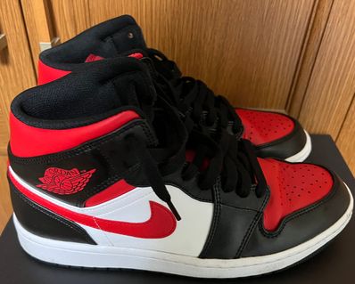 Nike Air Jordan 1 Mid "Black/Gym Red/White"