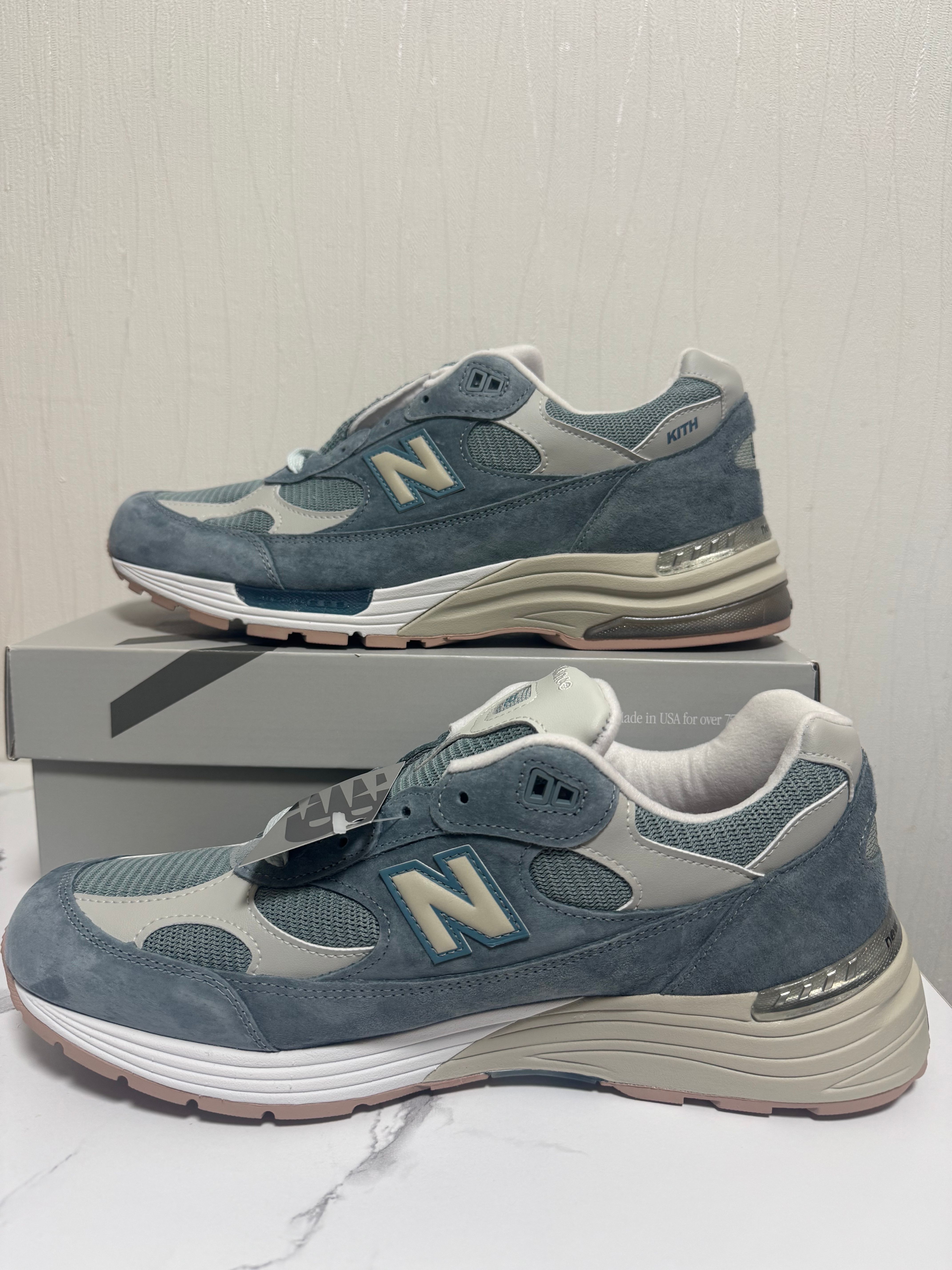 KITH × New Balance 992 "Aegean Blue/Shadow Gray"