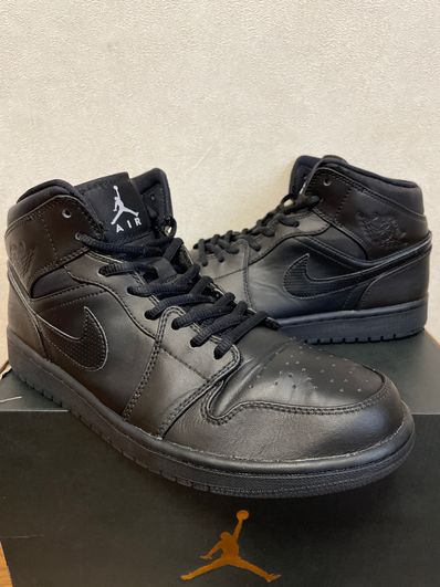 NIKE AIR JORDAN 1 RETRO MID BLACK (2017)