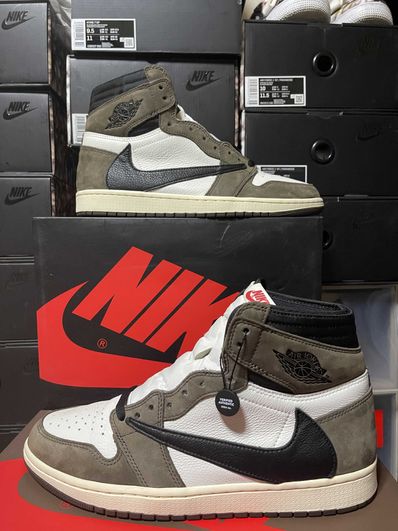 Travis Scott × Nike Air Jordan 1 Retro High OG TS SP "Sail/Dark Mocha"