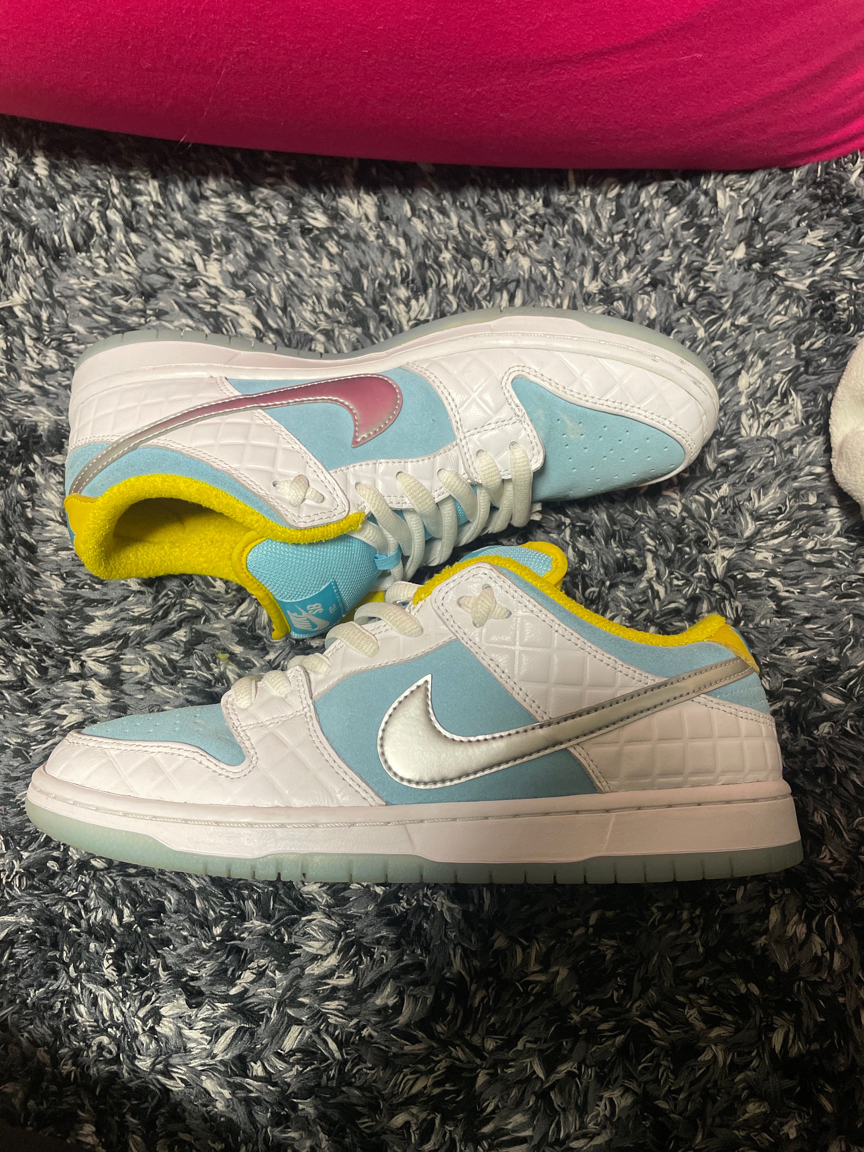 FTC × Nike SB Dunk Low "White/Blue"