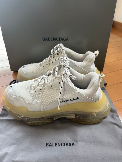 BALENCIAGA TRIPLE S CLEAR SOLE "WHITE"