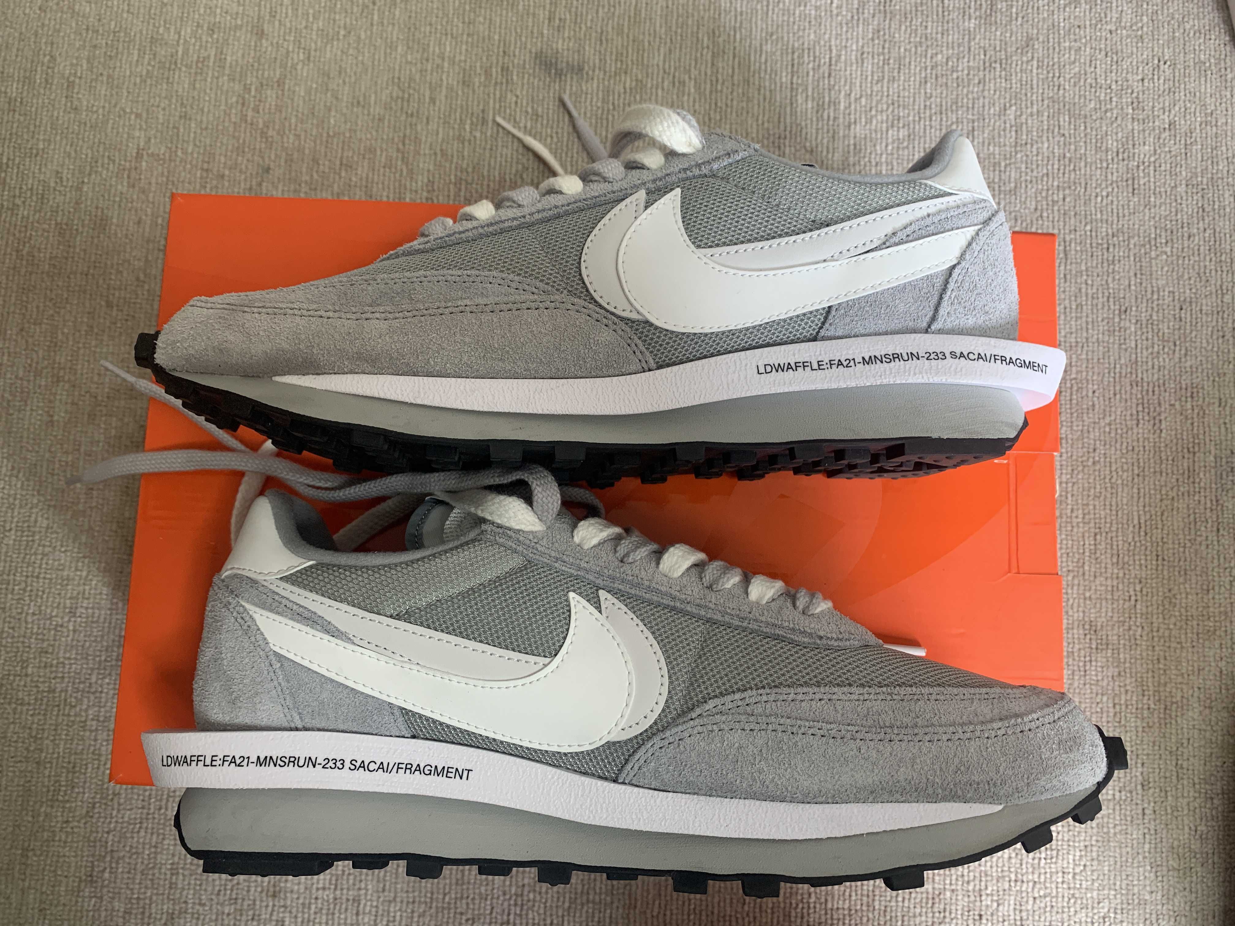 Fragment × sacai × Nike LD Waffle "Light Smoke Grey"