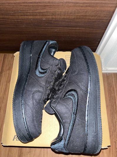 Stussy × Nike Air Force 1 Low "Triple Black"