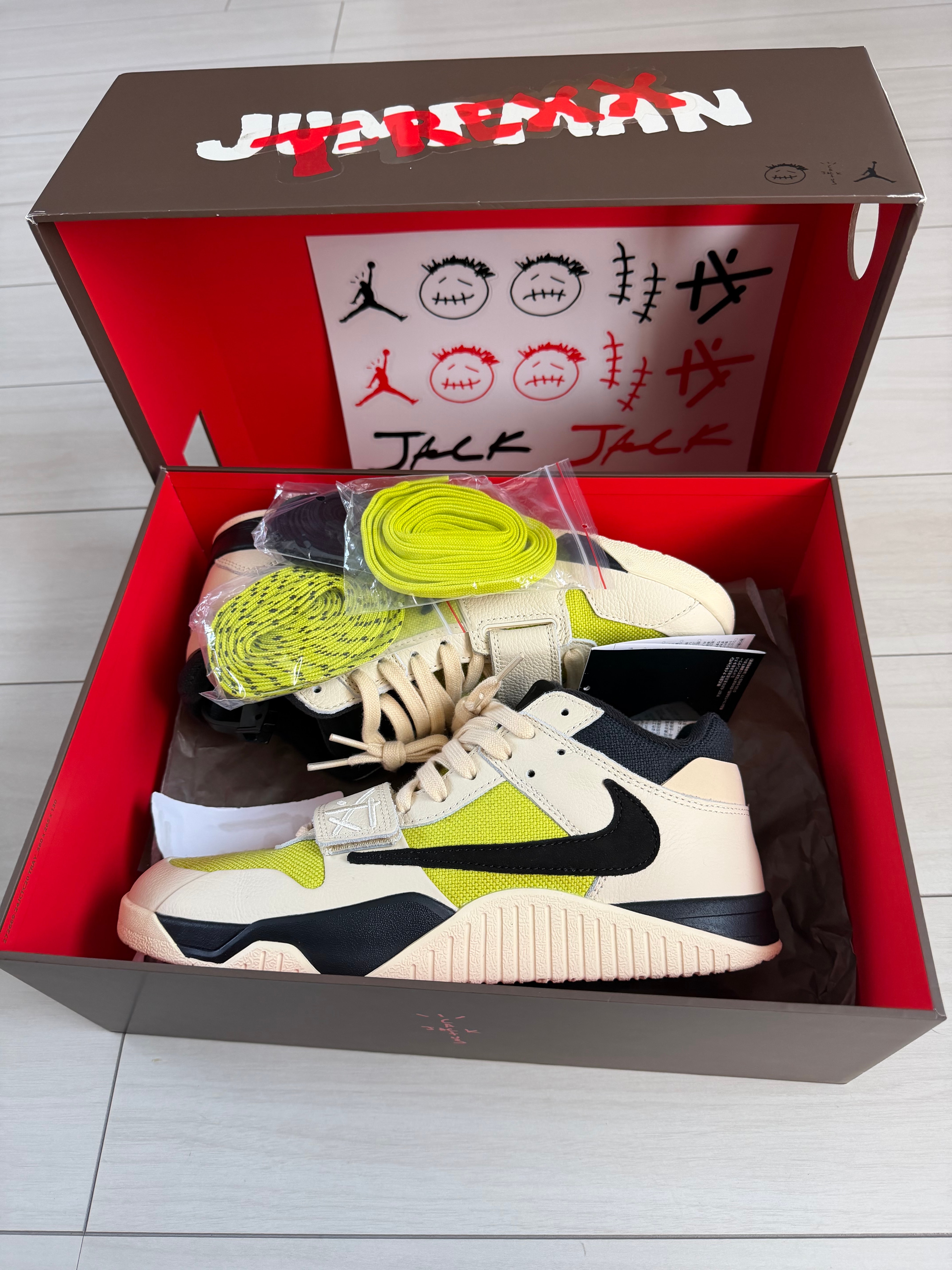 Travis Scott × Nike Jordan Jumpman Jack TR CJ1 T-Rexx "Bright Cactus"