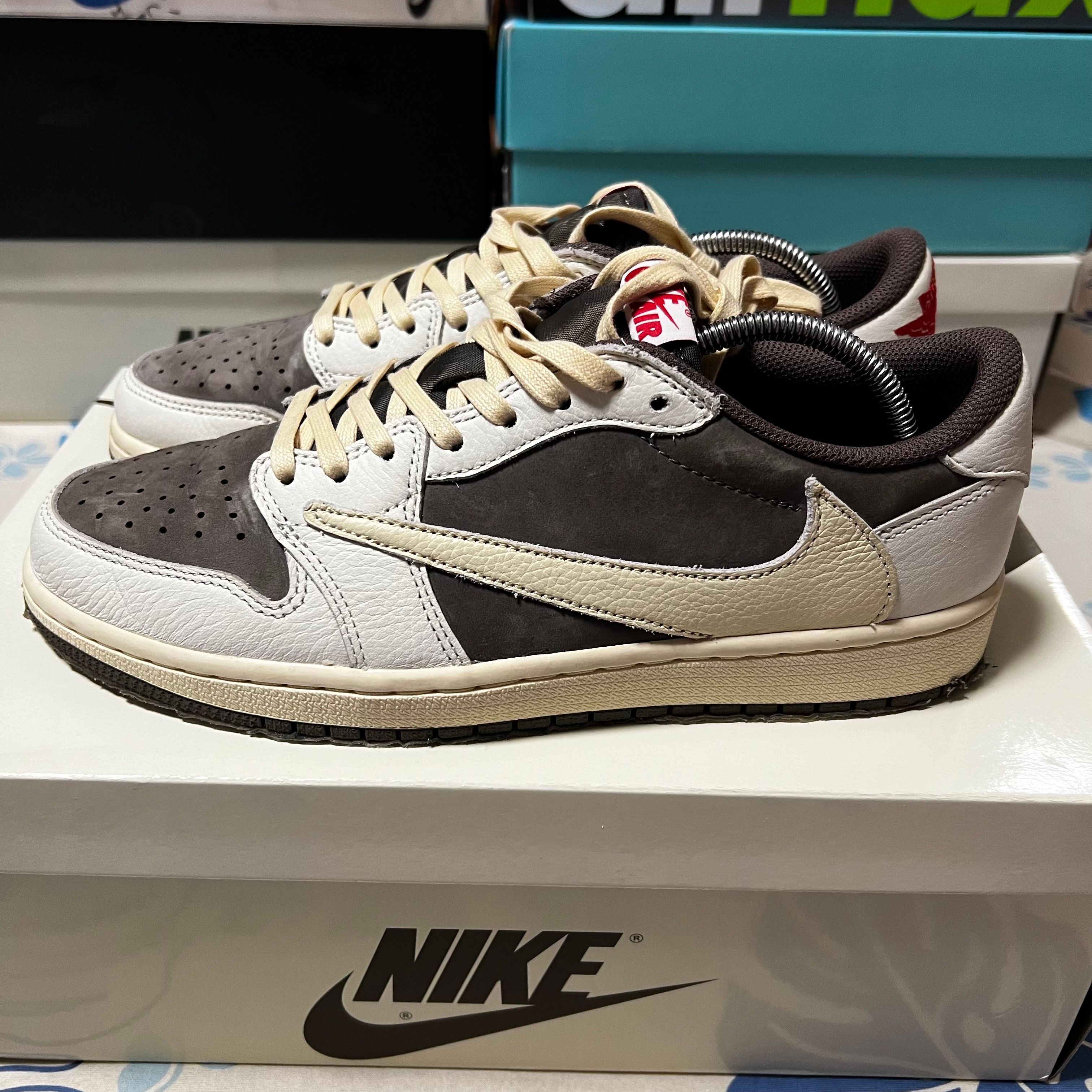 Travis Scott × Nike Air Jordan 1 Low OG SP "Reverse Mocha/Sail and Ridgerock"