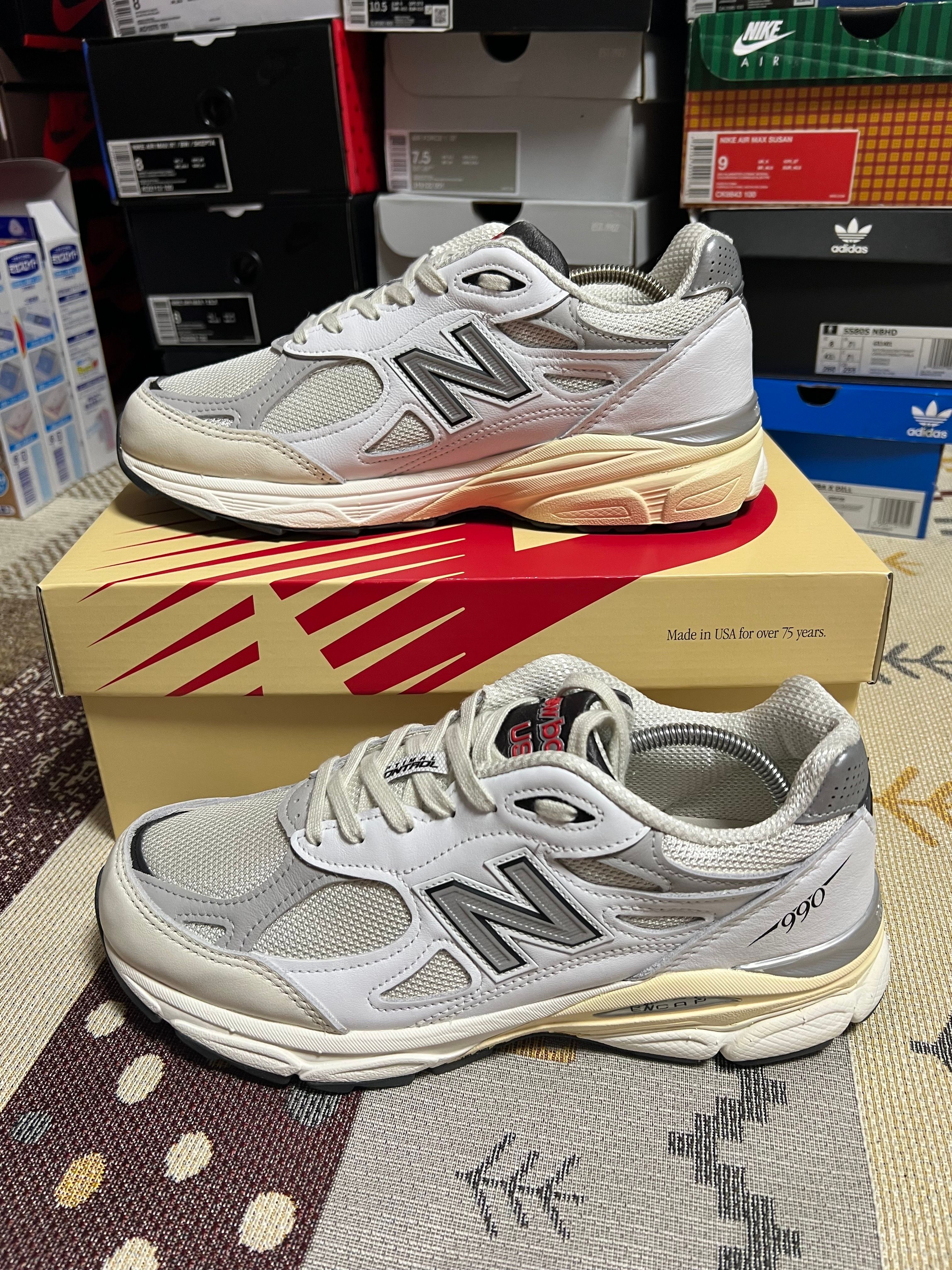 New Balance 990V3 "Sea Salt/Rain Cloud"