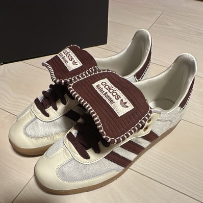 Wales Bonner × adidas Samba Pony Tonal Low "Cream White/Mystery Brown"