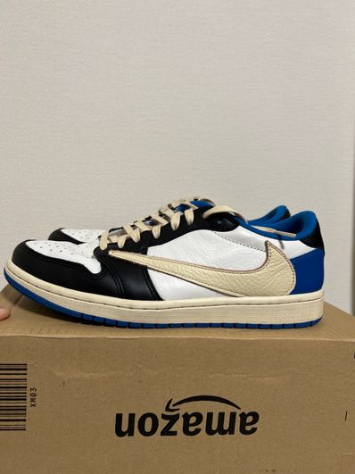 Travis Scott × fragment design × Nike Air Jordan 1 Low OG SP "Military Blue"