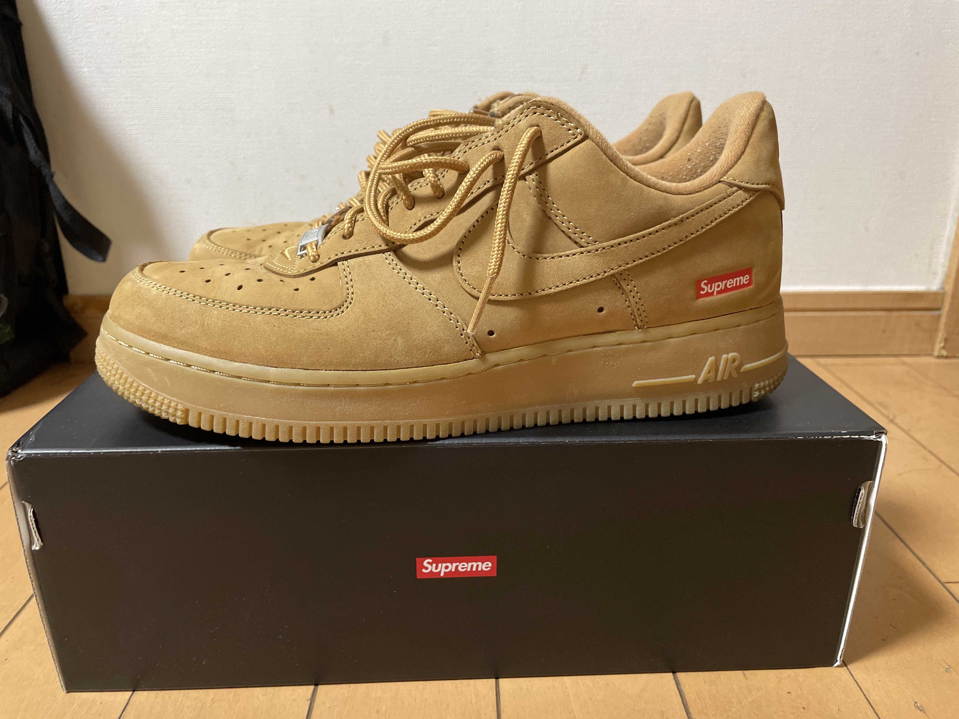Supreme × Nike Air Force 1 Low "Flax/Wheat"