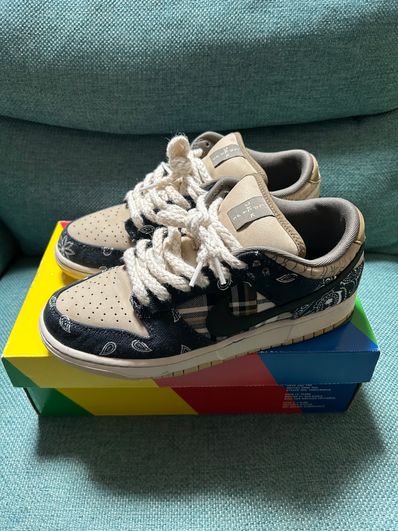 Travis Scott × Nike SB Dunk Low "Black/Parachute Beige"