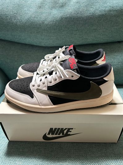 Travis Scott × Nike Women's Air Jordan 1 Low OG "Medium Olive"