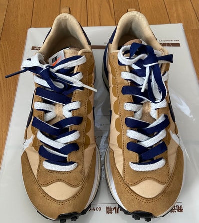 Sacai × Nike Vapor Waffle "Sesame And Blue Void"