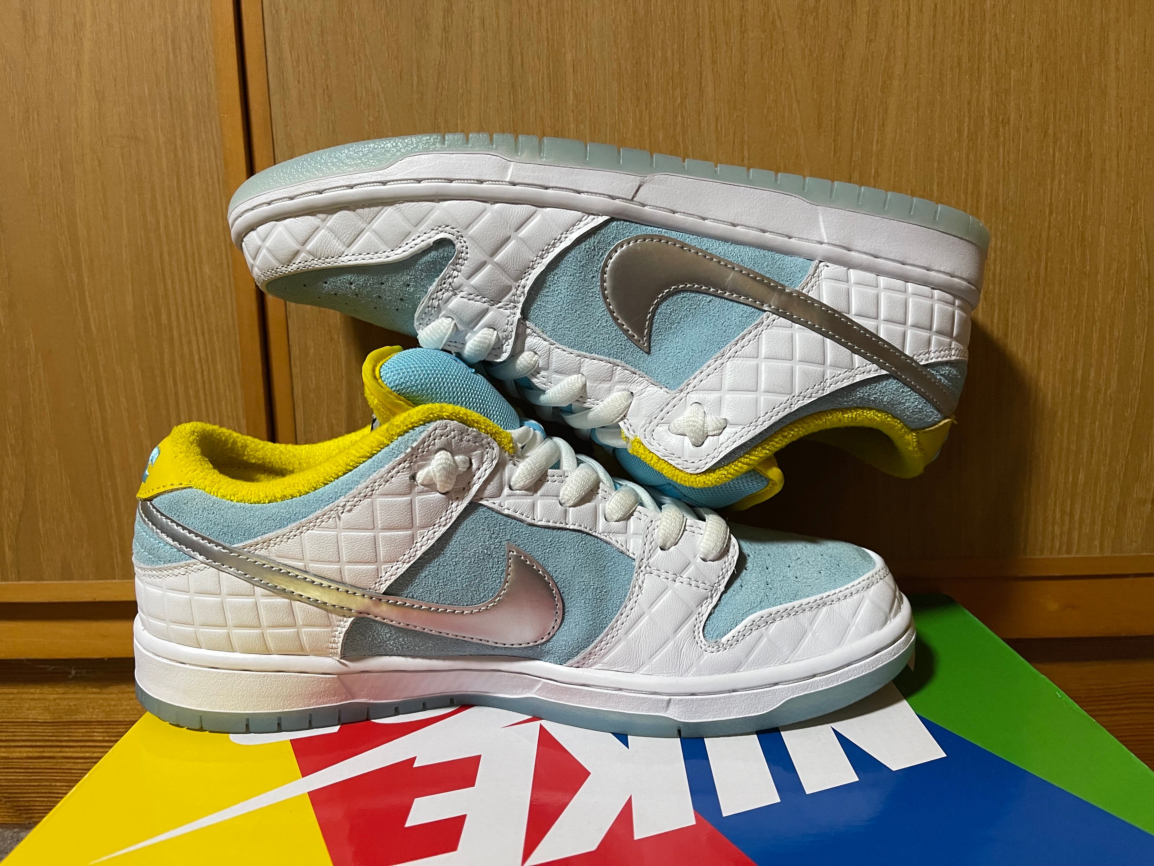 FTC × Nike SB Dunk Low "White/Blue"