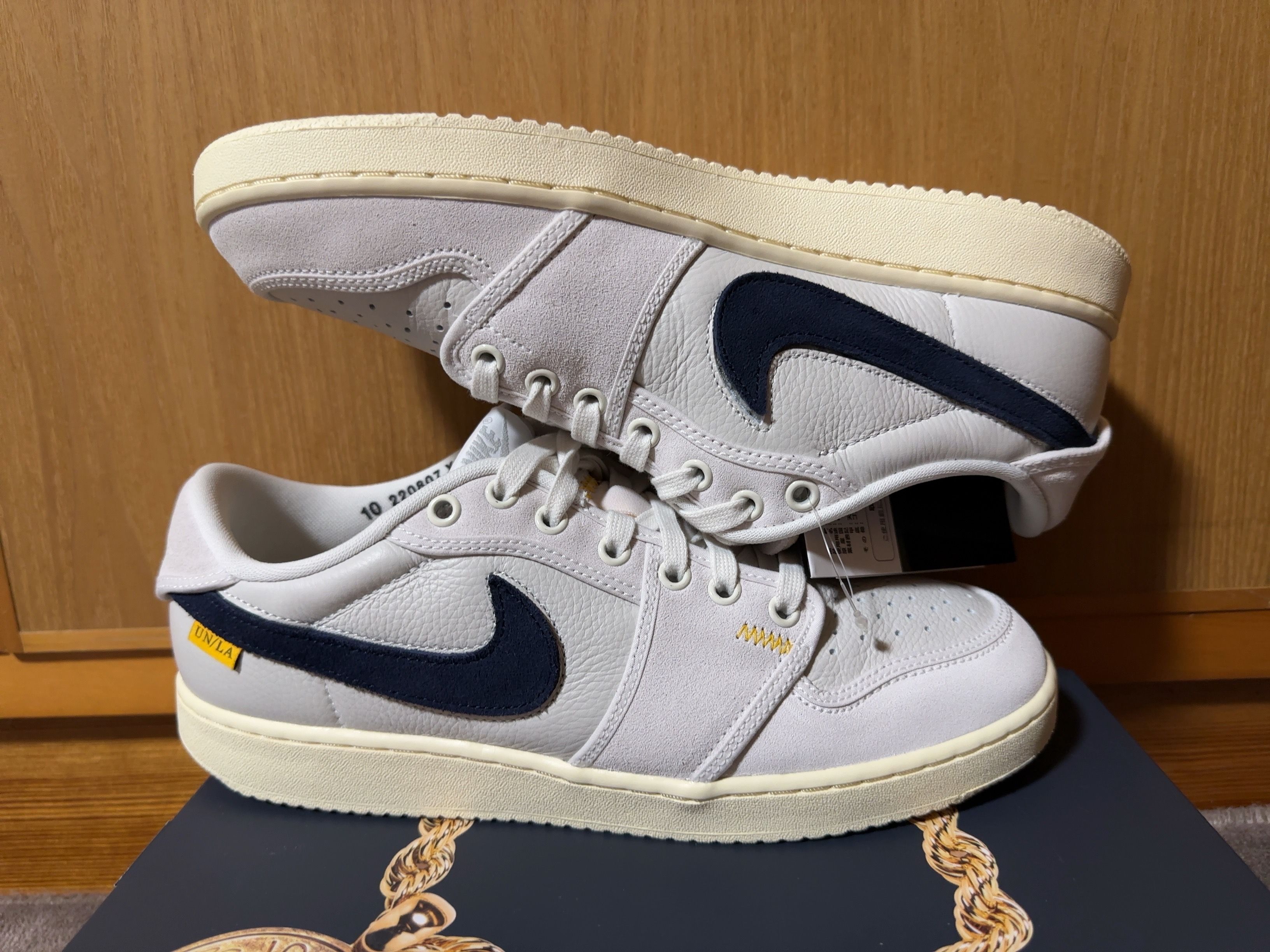 UNION × Nike Air Jordan 1 Low KO "Sail Leather"
