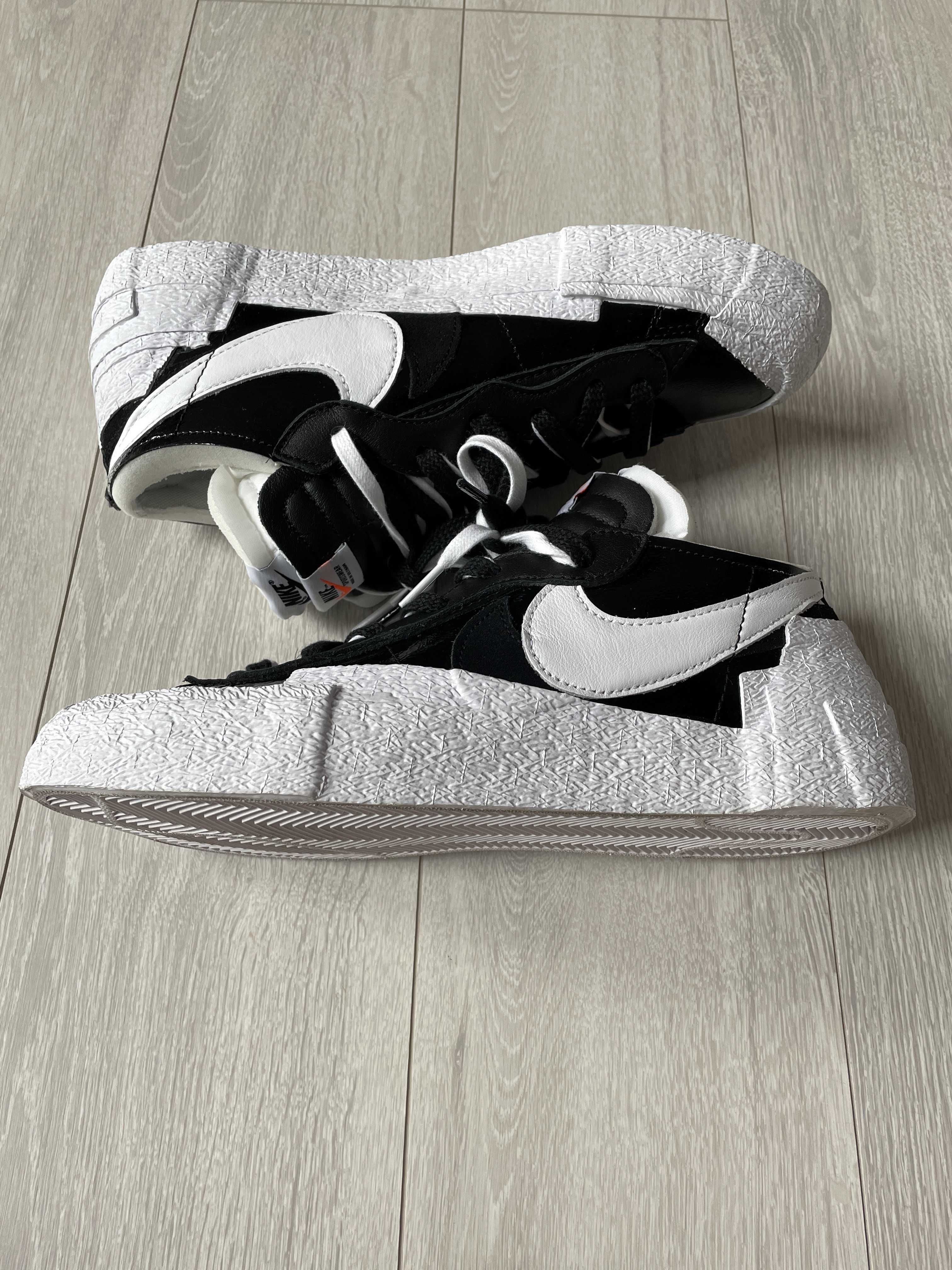 sacai × Nike Blazer Low "Black Patent Leather"