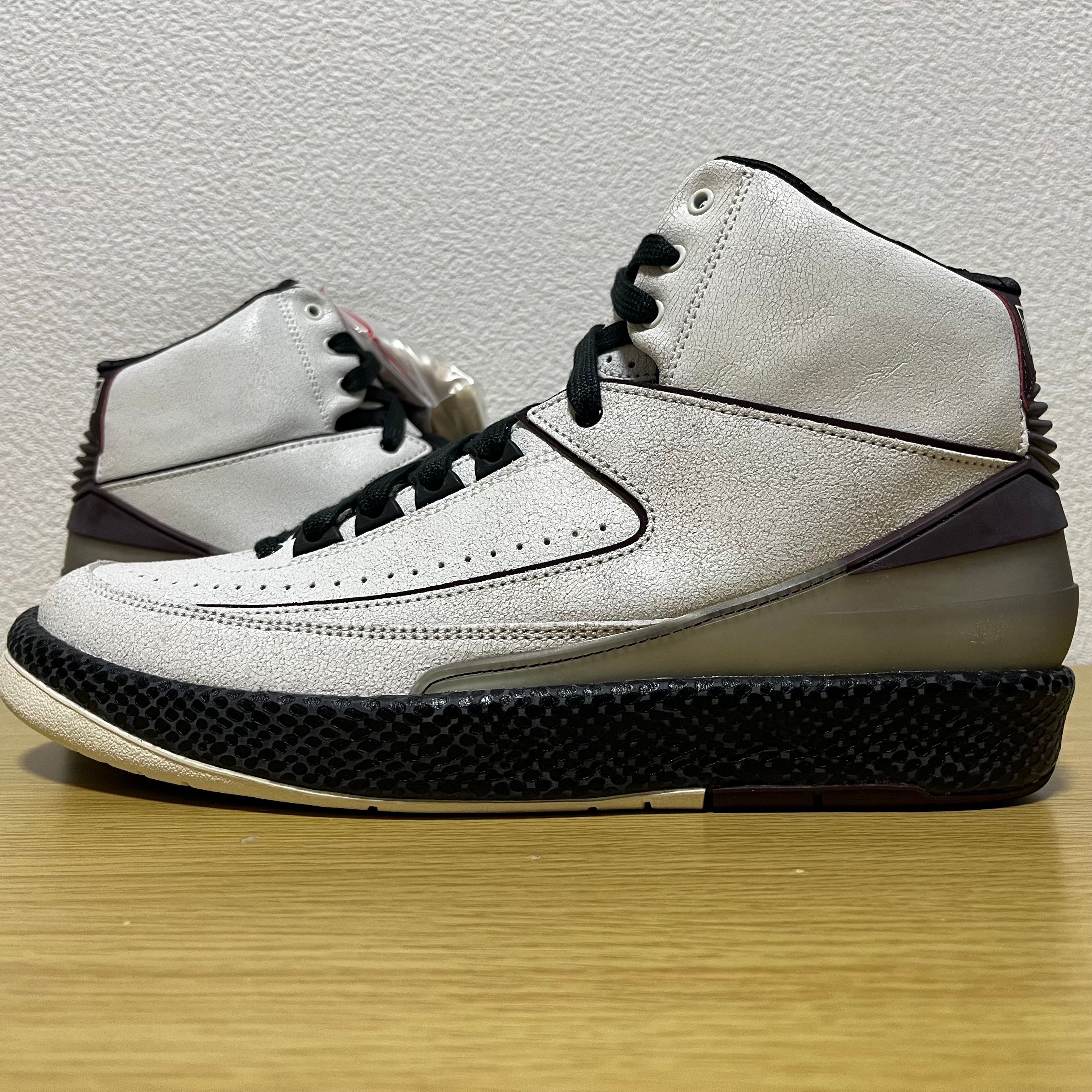 A Ma Maniere × Nike Air Jordan 2 "Airness/Sail and Burgundy"