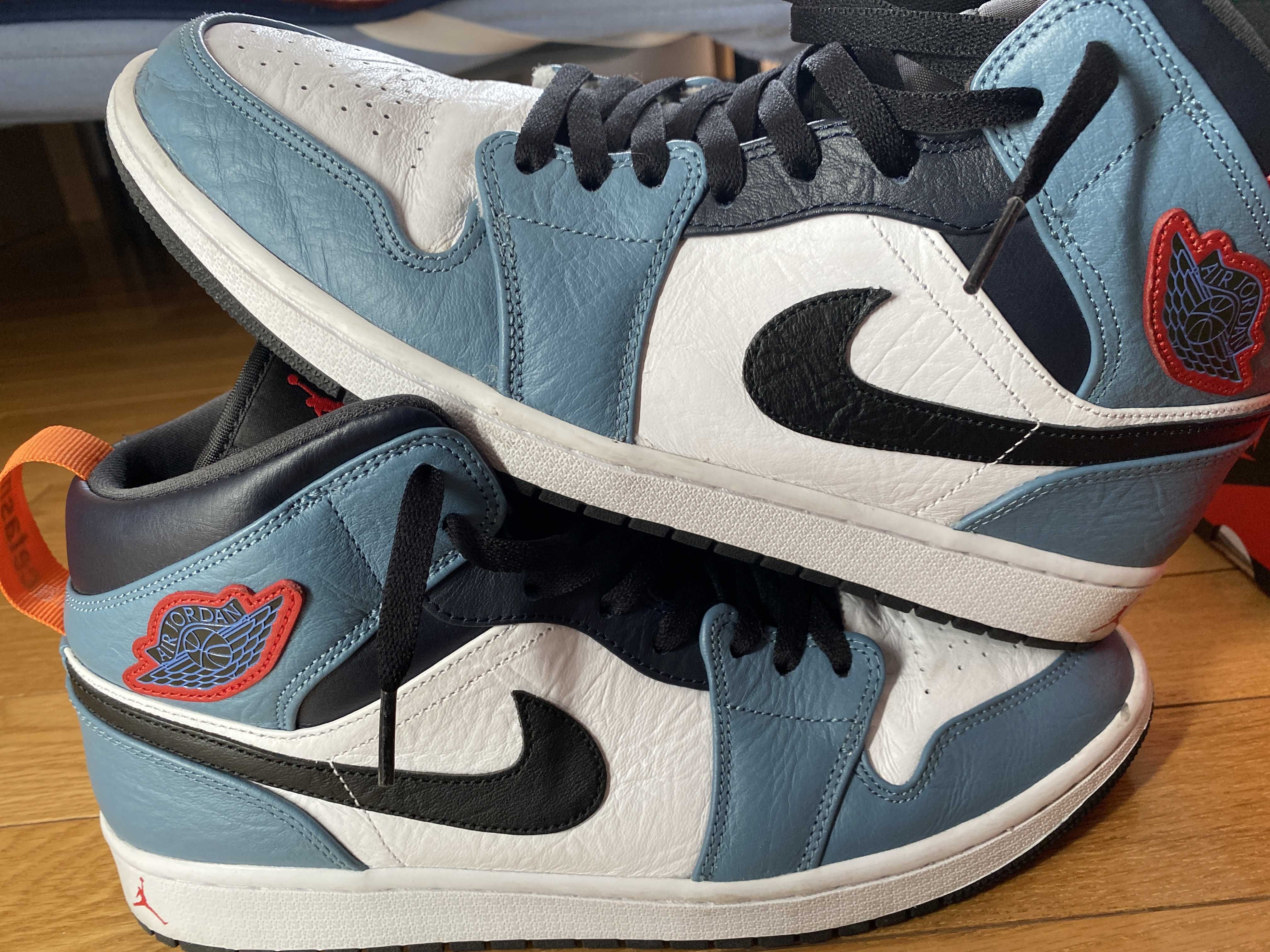 FACETASM × Nike Air Jordan 1 Mid "White/Navy"
